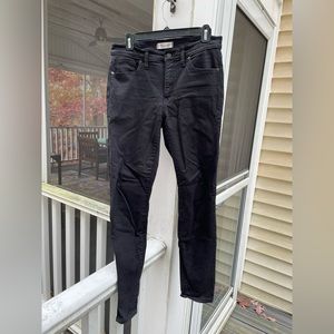 Black Madewell 9” high-rise skinny jeans, size 29